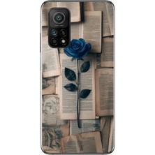 Le Balvo Xiaomi Mi 10 T Uyumlu Mor Gül Baskılı Silikon Kılıf