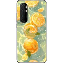 Le Balvo Xiaomi Mi 10 Lite Uyumlu Limonlar Pastel Baskılı Silikon Kılıf