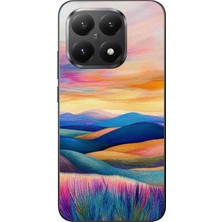 Le Balvo Xiaomi Mi 15T Uyumlu Renkli Pastel Günbatımı Baskılı Silikon Kılıf