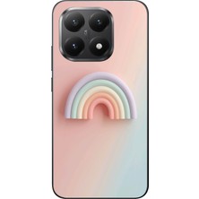 Le Balvo Xiaomi Mi 15T Uyumlu Gökkuşağı Pastel Baskılı Silikon Kılıf