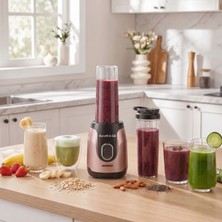 Karaca Blendfit Go Personal Kişisel Smoothie Blender Çift Hazne Rosegold 600ML & 400ML
