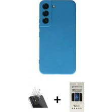 Pileli Store Pilelistore™ Galaxy S22 Plus Kılıf Ahenk Serisi - Siyah 5d Hayalet Cam Ekran Koruyucu + Kamera Lens Koruma Cam - Sf