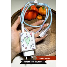 WANNA PROTECT Xiaomi 33W Uyumlu Baskısız Şeffaf Şarj Başlığı Adaptörü Koruma Kablo Koruyucu 5'li Koruma Seti