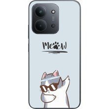 Le Balvo Redmi 15C Uyumlu Miyav Baskılı Silikon Kılıf