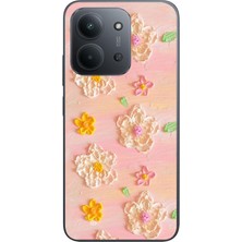 Le Balvo Redmi 15C Uyumlu Pastel Papatya Baskılı Silikon Kılıf