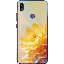Le Balvo Redmi Note 7 Uyumlu Sarı Çiçek Baskılı Silikon Kılıf