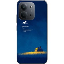Le Balvo Redmi 15C Uyumlu Internet Yok Baskılı Silikon Kılıf