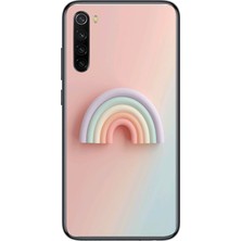 Le Balvo Redmi Note 8 Uyumlu Gökkuşağı Pastel Baskılı Silikon Kılıf