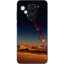 Le Balvo Redmi Note 9 Uyumlu Ayın Geçişi Baskılı Silikon Kılıf