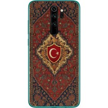Le Balvo Redmi Note 8 Pro Uyumlu Türkiye Bayraklı Halı Baskılı Silikon Kılıf