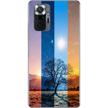 Le Balvo Redmi Note 10 Uyumlu Gündoğumu Mevsimi Baskılı Silikon Kılıf