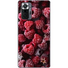 Le Balvo Redmi Note 10 Uyumlu Ahududu Frambuaz Baskılı Silikon Kılıf