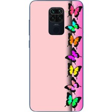 Le Balvo Redmi Note 9 Uyumlu Kelebeklerin Rüyası Baskılı Silikon Kılıf