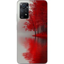 Le Balvo Redmi Note 11E Uyumlu Sonbahar Gölü Baskılı Silikon Kılıf