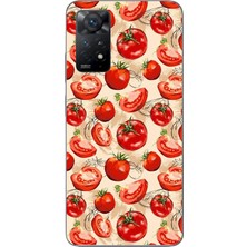 Le Balvo Redmi Note 11E Uyumlu Domatesler Baskılı Silikon Kılıf