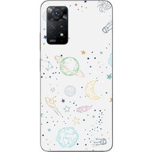 Le Balvo Redmi Note 11E Uyumlu Uzay Yolculuğu Baskılı Silikon Kılıf