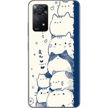 Le Balvo Redmi Note 11 Pro 4g Uyumlu Mavi Kedi Kardeşliği Baskılı Silikon Kılıf