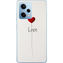 Le Balvo Redmi Note 12 Pro 5g Uyumlu Love Aşk Baskılı Silikon Kılıf