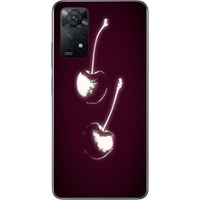 Le Balvo Redmi Note 11 Pro 4g Uyumlu Iki Kiraz Baskılı Silikon Kılıf
