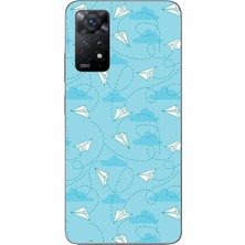 Le Balvo Redmi Note 11E Uyumlu Kağıttan Uçak Baskılı Silikon Kılıf