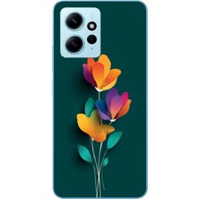 Le Balvo Redmi Note 12 4g Uyumlu Modernizimin Çicekleri Baskılı Silikon Kılıf