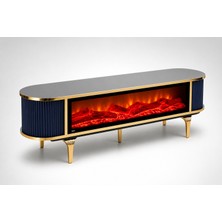 Lüks -Tv Sehpası -Antrasit Gold - 160CM