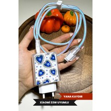 WANNA PROTECT Xiaomi 33W Uyumlu Şeffaf Şarj Başlığı Adaptörü Koruma Kablo Koruyucu 5'li Koruma Seti
