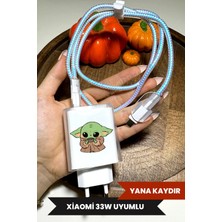 WANNA PROTECT Xiaomi 33W Uyumlu Şeffaf Şarj Başlığı Adaptörü Koruma Kablo Koruyucu 5'li Koruma Seti