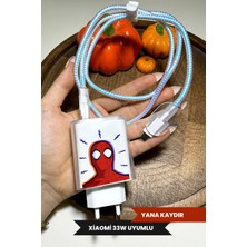 WANNA PROTECT Xiaomi 33W Uyumlu Şeffaf Şarj Başlığı Adaptörü Koruma Kablo Koruyucu 5'li Koruma Seti