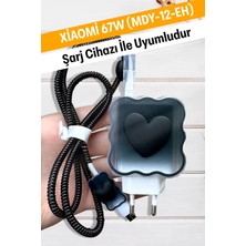 WANNA PROTECT Xiaomi 67W Uyumlu Şarj Başlığı Adaptörü Koruma Redmi Kablo Koruyucu Kılıfı 5'li Koruma Seti