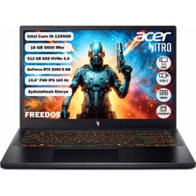 Acer ANV15-52 i9-13900H 16 GB Ram 512 GB SSD Rtx 5060 15.6" Fhd IPS 165 Hz Freedos NH.QZ8EY.004