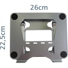 Expresstore DYT-815 Metal Ergonomik Uyumlu Katlanabilir Laptop Standı (Silver)