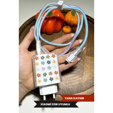 WANNA PROTECT Xiaomi 33W Uyumlu Şeffaf Şarj Başlığı Adaptörü Koruma Kablo Koruyucu 5'li Koruma Seti