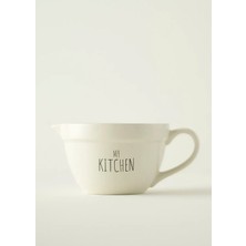 Bella Maison Beyaz My Kitchen Stoneware 1700 Cc Seramik Karıştırma Kasesi Pratik ve Estetik Tasarım