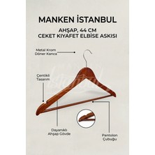 Manken İstanbul 20 Adet A-Kalite Ahşap Ceket Askısı Gömlek Askısı Tişört Askısı Ahşap Askı Elbise Askısı