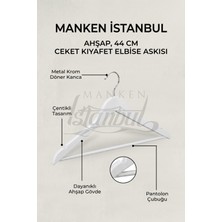 Manken İstanbul 10 Adet A-Kalite Ahşap Ceket Askısı Gömlek Askısı Tişört Askısı Ahşap Askı Elbise Askısı