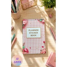Birikiyedi Planner Sticker Defteri 12 Yaprak Renkli Etiket Defteri , Sticker Book , Defter , Planlayıcı