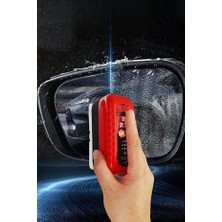 DMR Home Araç Cam Temizleme Süngeri, Buğu ve Sis Önleyici, Tutacaklı Tasarım, Kırmızı, Ayna ve Iç Cam Yağ Filmi Temizleyici