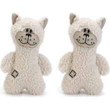 DMR Home Köpek Oyuncağı Ayı, Peluş, Bej, 23X15X7,5CM (2 Paketi)