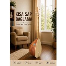 Gold Müzik Market Maun Ağacı Kısa Sap Bağlama Mat Cila