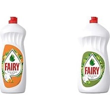 DMR Home Sıvı Bulaşık Deterjanı Portakal, 650 ml & Fairy Sıvı Bulaşık Deterjanı Elma, 650 ml