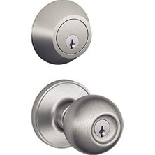 DMR Home JC60 V Cna 630 Tek Silindir Anahtarlı Giriş Kilidi Sürgüsü, Paslanmaz Çelik