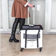 DMR Home Köpek Taşıyıcı Voyager, Kedi Taşıyıcı, Evcil Hayvan Taşıyıcı, Uzatılabilir Sap, Ayarlanabilir Kayışlar, Geniş Açıklık, Çıkarılabilir Tekerlekler, Eko-Deri, Maksimum 15 kg
