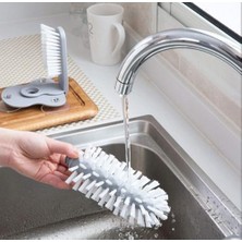 DMR Home Orta Sertlikte Esnek Kıllı Bardak Yıkayıcı Fırça, Otel, Restoran ve Ev Kullanımı Için Dayanıklı Cam Temizleyici