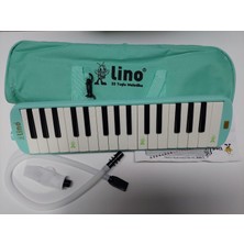 Lino 32 Tuşlu Melodika Pastel Yeşil Bez Çantalı Modeli Türkiye Menşeli