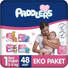 DMR Home Yenidoğan Bebek Bezi 1 Numara (2-5 Kg) 48 Adet – Eko Paket