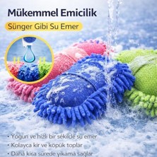 DMR Home Sogud Mikrofiber Araç Yıkama Süngeri Mavi – Eldiven Tipi Oto Yıkama Süngeri, Çizmez Temizlik, Yüksek Emici Makarna Sünger, Araç Temizlik Eldiveni, Oto Detay Temizlik Bezi