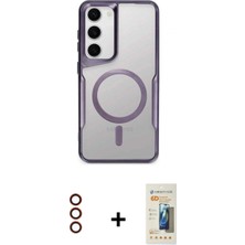 Pileli Store Pilelistore™ Galaxy S23 Kılıf Yadigar Klasik Özel Seri - Siyah 6d Mat Seramik Hayalet Nano Ekran Koruyucu + Metal Kamera Lens - Kı