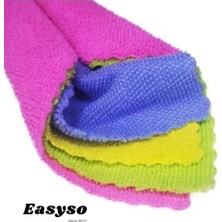 Berry Store Mikrofiber Temizlik Bezleri, Aşındırmaz, Yeniden Kullanılabilir ve Yıkanabilir - 4'lü Paket EASYSO2137