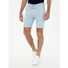 Cacharel Erkek Mavi Regular Fit Beli Bağcıklı Şort 50287286-VR036